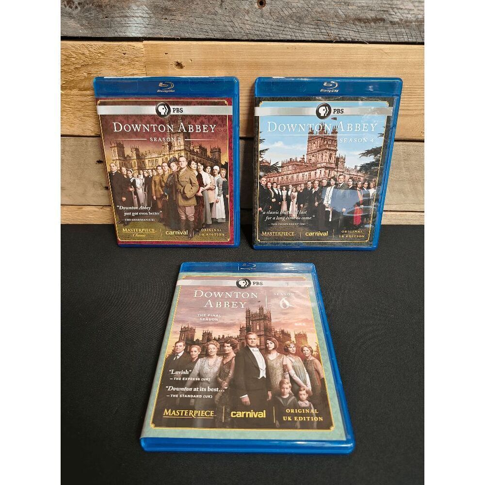 Downton Abbey Complete Seasons 2 4 6 (Blu Ray, Original UK Edition)
